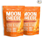 Moon Cheese Cheddar Believe It, 10 Ounce, 2-Pack, Crunchy, Protein-Rich Cheese Snack, Keto Friendly, 100% Real Cheese