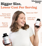 Wholesome Story Myo-Inositol & D-Chiro Inositol Supplement for Women | Fertility Supplements for Hormonal Balance & Ovarian Health Support | Myoinositol | Ideal 40:1 Ratio | 90 Servings