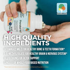 Raise Them Well Prenatal Multivitamin with Methylfolate, K2 MK-7, Glutathione & Iron, Physician Developed, Non-GMO, Supports Healthy Pregnancy, Brain & Bone Development, 150 Veggie Capsules