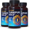 BioEmblem Turmeric Curcumin with Clinically Studied TurmiPure - Joint Support, Healthy Inflammation Turmeric Supplements - 1 Small Cap Daily, 24x More Absorption Than Others - Non-GMO, 90 Serving