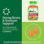 21st Century VitaJoy Daily Vitamin D3 50 mcg (2,000 IU) Gummies, Peach, 120 Count