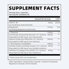 iMATCHME Magnesium Glycinate 850mg Capsules with L-Theanine, Chamomile & GABA for Sleep, Calmness, Muscle, Bone Health & Immune Support, Magnesium for Women and Men, Vegan, High-Absorption, 60 Count