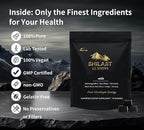 DLNIA Shilajit Gummies with Ashwagandha, Turmeric - Organic, Zero Sugar & Vegan-Friendly Himalayan Shilajit for Men & Women - Energy, Calm, Cortisol, Sleep, Immune Support & Overall Health