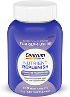 Centrum Nutrient Replenish GLP-1 Nutrition Support Multivitamin for Whole Body Health and Appearance - 180 Tablets, 6 Month Supply