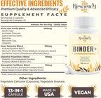 Resciency Detox Binder Supplement – Activated Charcoal, Zeolite, Bentonite Clay, Milk Thistle, Proprietary Blends - Liver & Gut, Max Absorption, 270 Vegan Capsules