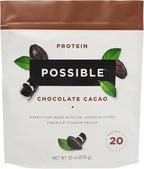 Protein Powder - Muscle Growth & Recovery Support - Plant-Based Protein - Essential Amino Acids & BCAAs - Vegan, Gluten-Free & USDA Organic - Chocolate, 1.25 Pound (Pack of 1)