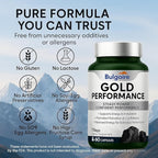Quientum Gold Performance Capsulas – Daily Energy & Endurance Support Supplement | Boost Motivation & Confidence | 60 Capsules