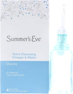 Summer's Eve Douche, Extra Cleansing Vinegar and Water, 4.5 Fl Oz, 4 Ct. (Pack of 4)