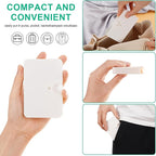 Portable Pill Organizer, 6 Compartments Travel Pill Case for Purse or Pocket -Small Pillbox Dispenser Home Travel Supplement Holder to Hold Medicines, Cod Liver Oil, Supplements (3 Count White)