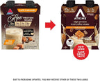 Atkins Café Caramel Iced Coffee Flavored Protein Shake, High Protein Shake, Low Glycemic, Low Carb and Low Sugar, Keto Friendly, Gluten Free, 12 Count