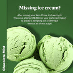 Keto Chow Chocolate Mint - Keto Meal Replacement Shake Powder - Nutritionally Complete - Low Carb - Delicious Easy Meal Substitute - Protein Rich You Choose The Fat - Single Meal Sample