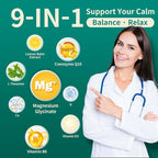 Magnesium Glycinate Gummies 300mg - 90 Count Individually Wrapped, Low-Allergy Formula, Supports Cardiovascular Health, Cognitive Function & Muscle-Bone Strength, Non-GMO, Gluten & Soy Free