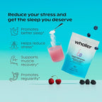wholier Magnesium Glycinate, Tart Cherry Juice, Chelated Calcium. Calming Nighttime Drink. Natural Support for Sleep, Stress + Relaxation. Night Minerals. (About 25 Servings)