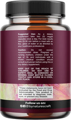 D Mannose Capsules for Urinary Tract Health - High Potency D-Mannose with Cranberry Juice Powder & Dandelion for Urinary Tract Health for Women Fast Acting Super Concentrated Cranberry - 90 Count