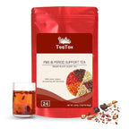 Teatox Herbal Tea for Hormone Balance, Menstrual, PMS | 100% Natural & Organic Tea | PCOS & Menopause Support | Antioxidant & Anti-Aging With Ginger, Red dates & Goji Berries (24 Bags)