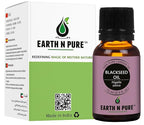 Earth N Pure Blackseed Oil (Kalonji Oil) Cold Pressed, Natural and Therapeutic Grade for Hair 15 ml