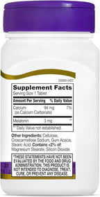 21st Century Melatonin 3 mg Tablets, 90 Count