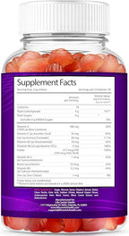 LifeCentricHealth Iron Gummies | Biotin Zinc Vitamin B Folic Acid Gummies | Vegan Gluten Free for Women & Men