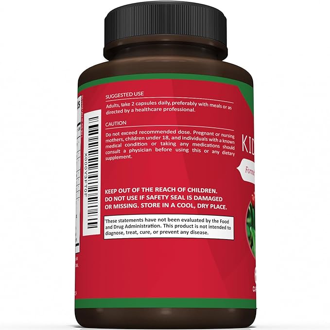 Premium Kidney Cleanse Supplement – Powerful Kidney Support Formula With Cranberry and Astragalus- Helps Support Healthy Kidneys & Urinary Tract Support - Kidney Cleanse Detox & Repair – 60 Capsules