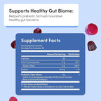 TUSHY Reboot Vegan Fiber Gummies - Once Daily Gut Reset for Bloating, Regularity & Digestive Health. 4 Grams of Prebiotic Fiber in a Delicious Mixed Berry Flavor, 60 Count (30-Day Supply)