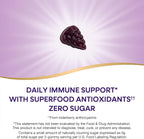 Nature's Way Sambucus Zero Sugar Elderberry Immune Gummies for Kids, Immune Support*, with Vitamin C, Zinc, Black Elderberry Extract, 70 Count (Packaging May Vary)