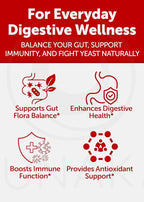 Lunakai USA Made Candida Cleanse Detox for Women & Men – 11-in-1 Gut Cleanse & Candida Support with Caprylic Acid for Daily Yeast Balance, 60ct
