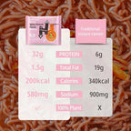 Hethstia Protein Ramen Spicy Kimchi Flavor, 6-Pack Instant Kimchi Noodle Soup, 32g Plant-Based Protein, Vegan, Low Fat, Non-GMO, Healthy High Protein Ramen Meal