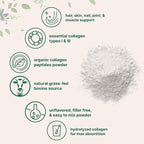 Micro Ingredients Collagen Peptides Powder Organic, 12oz | Type I & III + Natural Protein | Grass-Fed Bovine Source | Unflavored | Supports Skin, Joint & Bone Health | Paleo, Non-GMO