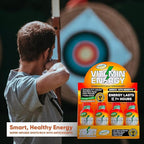 Vitamin Energy Focus+ Extra Strength Energy Shot Mango 12 Pack, 260mg Natural Caffeine, B-Vitamins, CoQ10, Amino Acids, Focus, Productivity & Clarity, Zero Sugar, Gluten-Free, 1.93 fl oz