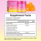 Feminine Probiotics Gummies for Women | Supports pH Balance, Women's Balance Gummies, Gut Health & Immune System | Prebiotics & Lactobacillus Blend | 60 Gummies