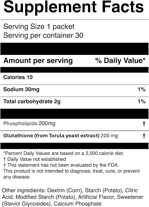 GSH – Liposomal Glutathione Supplement Powder, Yeast-Derived Cysteine Peptide, Antioxidant Support, Made in Japan, 30-Day Supply