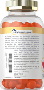 Carlyle CoQ10 200 mg Gummies | 140 Count | Mango Pineapple Flavor | Vegan, Non-GMO, Gluten Free Supplement