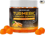Turmeric Gummies, Joint & Muscle Relief + Immune Support, Natural Pineapple Flavor, Non-GMO Gluten-Free, 90 Gummies