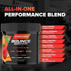 Bounce Pro Pre Beast Mode Workout Gummies with Caffeine, Beta-Alanine & L-Tyrosine for Energy, Focus & Training Intensity (70 Count (Pack of 1), Fruit Punch)