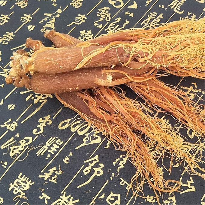 Red Ginseng Roots Whole Root Pieces - Red Panax Ginseng Roots Ginseng Red Ginseng Korean Red Ginseng Supplement Red Ginseng Tea Energy Chews (100 Grams /0.22 lbs), 1.0 Count