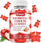 Fiber Gummies for Adults, Probiotic Fiber Gummy Sugar Free Fiber Supplement for Women Men Digestive Regularity Health Support Gut and Immune Wellness - 60 Gummies