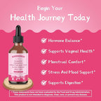 Wild Yam Root Tincture with Prebiotic Liquid Probiotic Digestive Enzyme Black Cohosh Drops - 60ml
