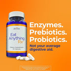 Dirobi Eat Anything Xylose Isomerase Fructose Malabsorption Enzymes, FODMAP Supplement, Digestive Enzymes for Better Lactose, Fat, Protein & Carbohydrate Digestion Gas & Bloating Relief 30 Capsules