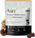 Auri Nutrition Super Mushroom Daily Gummies – All-in-One Functional Gummy with 12 Mushroom Blend Including Lion’s Mane, Reishi, Chaga & Cordyceps – 60 Gummies
