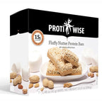 ProtiWise – High Protein 15g Bar| Weight Loss, Diet, KETO Friendly, Hunger Control, Meal Replacement | Gluten Free, Low Fat, Low Sugar (Fluffy Nutter) - Pack of 12 (7/Box)