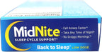 MidNite Sleep Cycle Support Back to Sleep Low Dose Melatonin & Herbal Blend, Cherry Flavor, 30 Quick Melt Tablets (Pack of 4)
