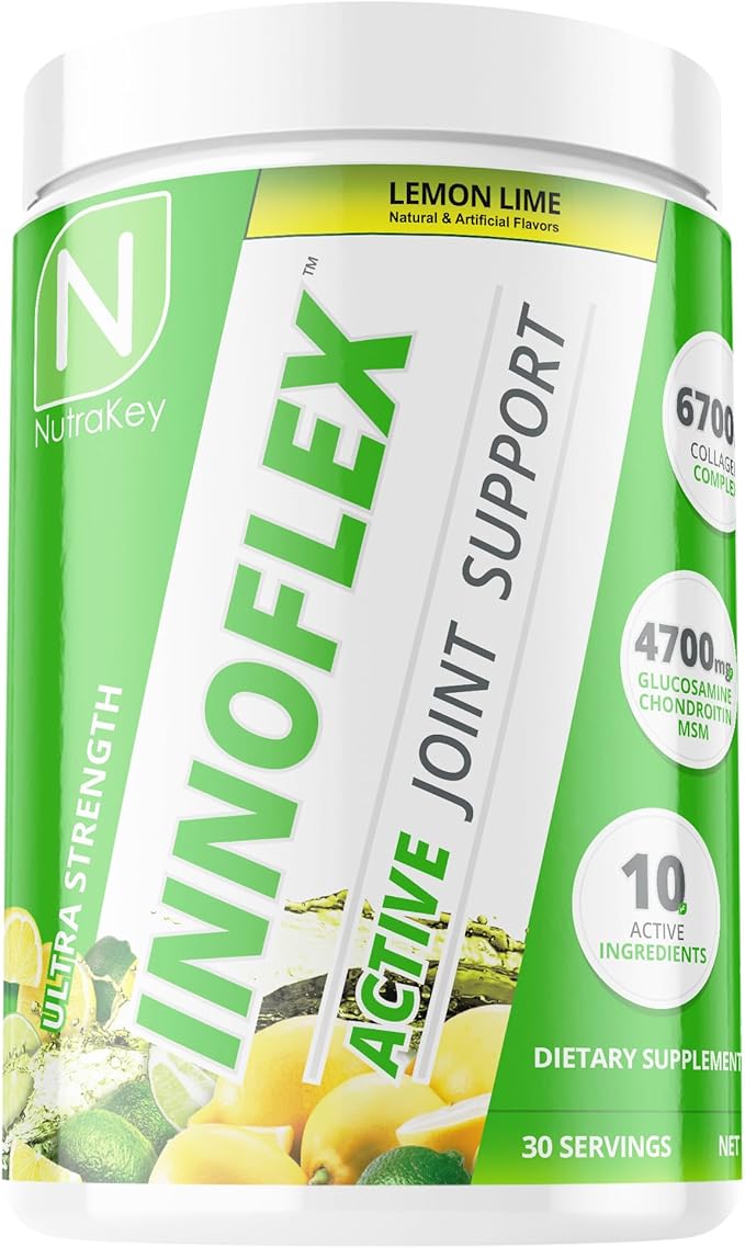 NutraKey Innoflex Glucosamine with Chondroitin, Msm, Hyaluronic Acid and Collagen, 1500mg