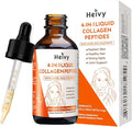 Heivy Liquid Collagen for Women, 60ml Raspberry Flavor, 20500 mcg 4-in-1 Collagen Drops, USA GMP, Sugar-Free, 3rd Party Tested