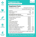 2 Pack Ashwagandha Gummies with Turmeric GABA Mood Energy and Immune Support, Strawberry Flavor 120 Cts