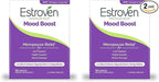 Estroven Mood Boost for Menopause Relief, Helps Reduce Hot Flashes & Night Sweats, Helps Manage Mood Swings, 30 Count (Pack of 2)