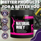 Whey Protein Powder for Women Vanilla Powder - Low Carb Gluten-Free Grass-Fed rBGH-Free - Supports Weight Loss - Natural Stevia Sweetened Protein Shake, 20g (Creamy Vanilla, 1lb)
