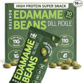 Rel Snacks Dill Pickle Roasted Edamame Beans – High Protein, Low Carb Snack (11g Protein) – Keto, Vegan, Non-GMO – Made with Avocado Oil – 10 Pack, 0.9 oz