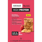 RXBAR High Protein Bars, Gluten Free, Protein Snacks, Strawberry Peanut Butter, 25.3oz Box (12 Bars)