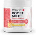TransformHQ Energy & Focus Powder (Strawberry Lemonade) - Boost Shot Clean Energy Drink Mix - Sugar Free - Non-GMO, Gluten-Free, 28 Servings
