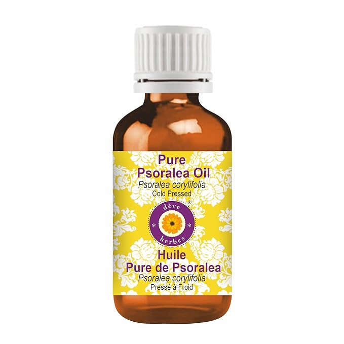 Deve Herbes Pure Psoralea Oil (Psoralea corylifolia) Cold Pressed 10ml (0.33 oz)
